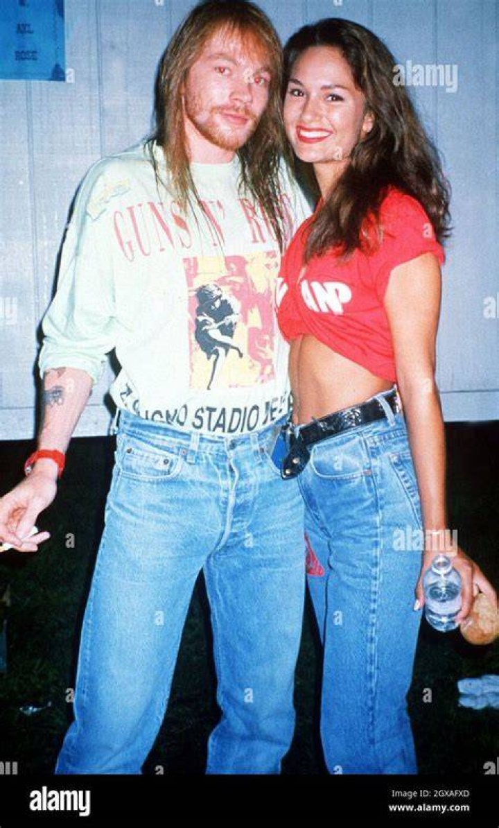 Axel Rose e sua moglie Erin Everly Foto stock Alamy