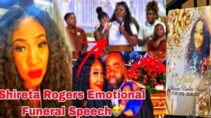 Shireta weatherspoon Rogers emotional funeral/Tim Rogers wife Shireta